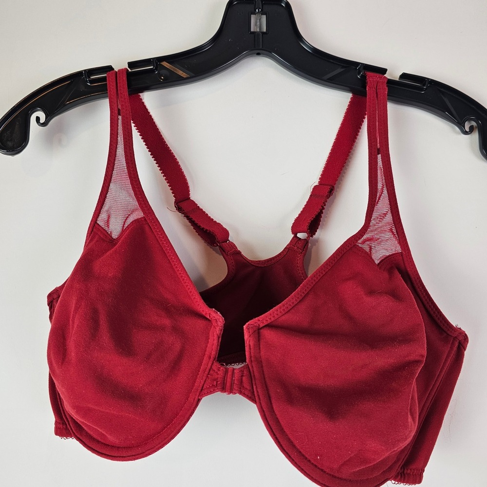 Wacoal Sport Front Close Underwire Bra 65124 Red 38D Racerback Mesh
